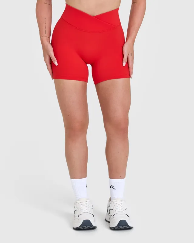 Unified Wrap Shorts | Muscle Mommy Red sold by Oner Active