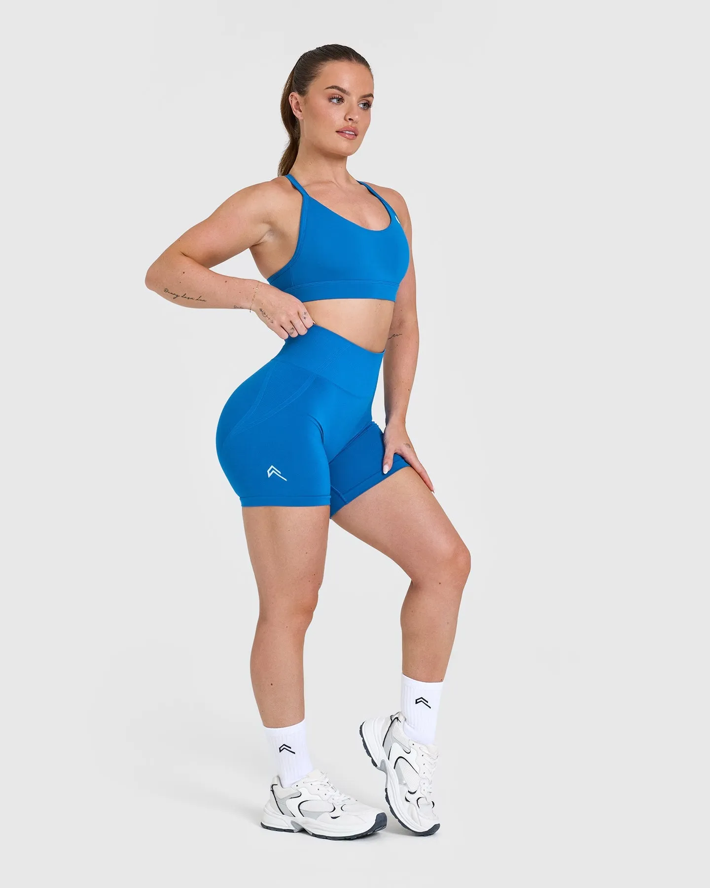 Effortless Seamless Shorts | Retro Blue sold by Oner Active product image thumbnail 3