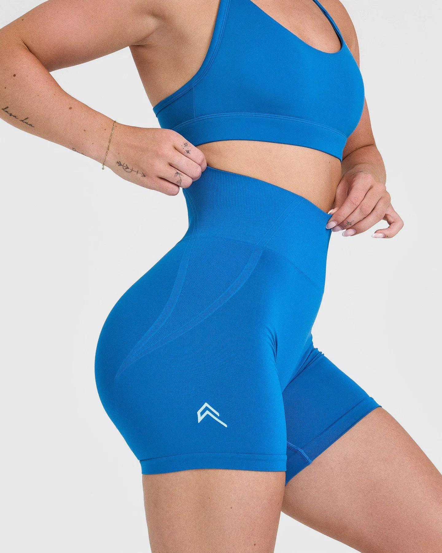 Effortless Seamless Shorts | Retro Blue sold by Oner Active product image thumbnail 4
