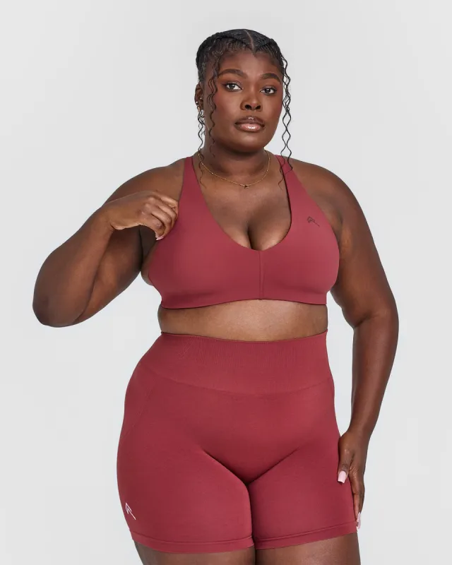 Unified Micro Bralette | Burnt Cherry sold by Oner Active