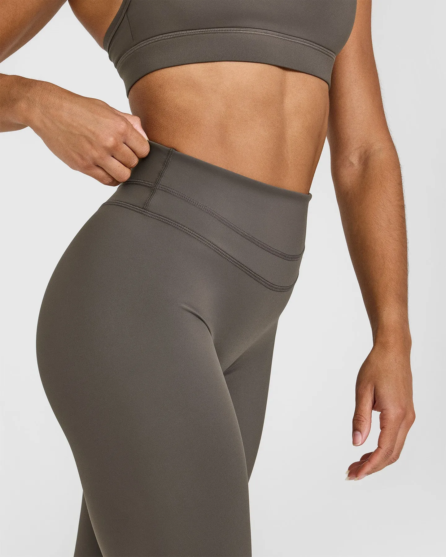 Unified High Waisted Leggings | Deep Taupe sold by Oner Active product image thumbnail 4