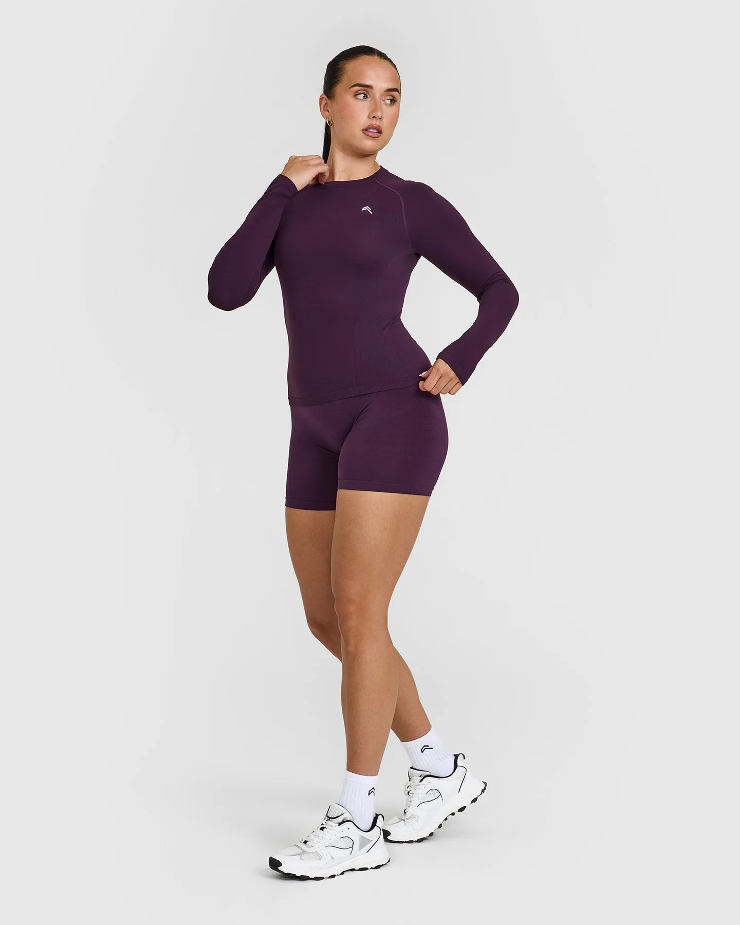 Go To Seamless Fitted Long Sleeve Top | Blackberry Purple sold by Oner Active product image thumbnail 3
