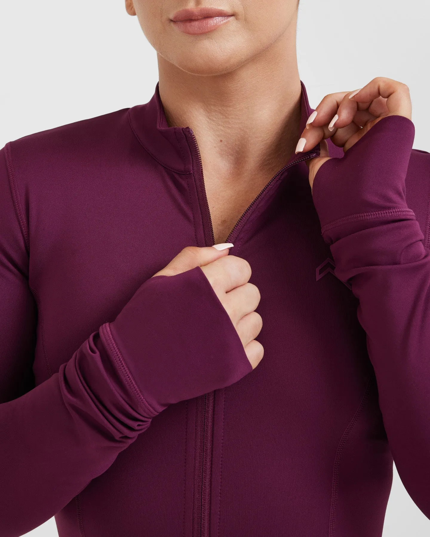 Timeless Crop Jacket | Ripe Fig sold by Oner Active product image thumbnail 5