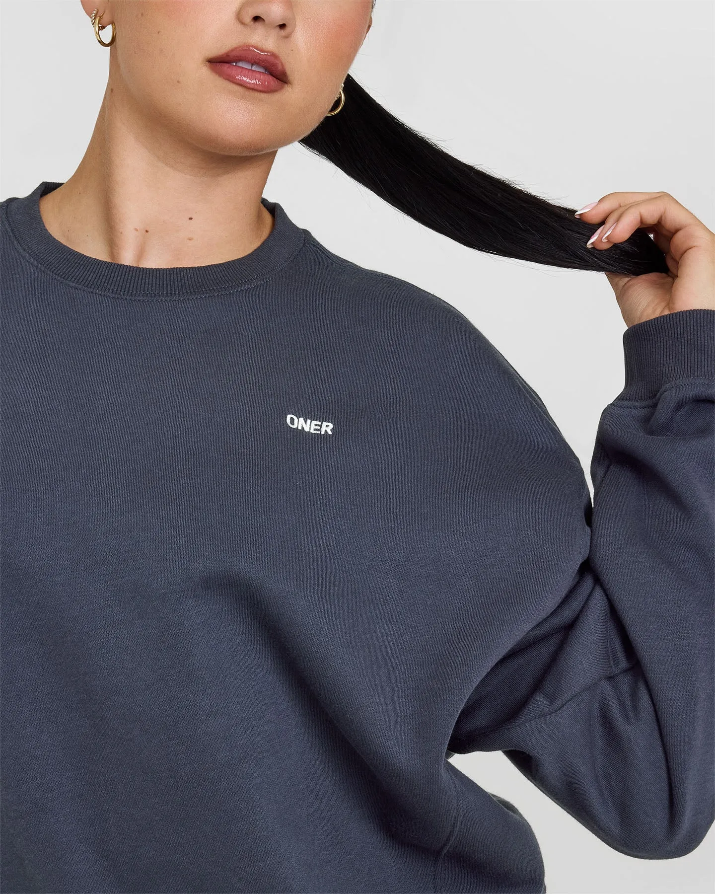 Foundations Crew Neck Sweatshirt | True Blue sold by Oner Active product image thumbnail 4