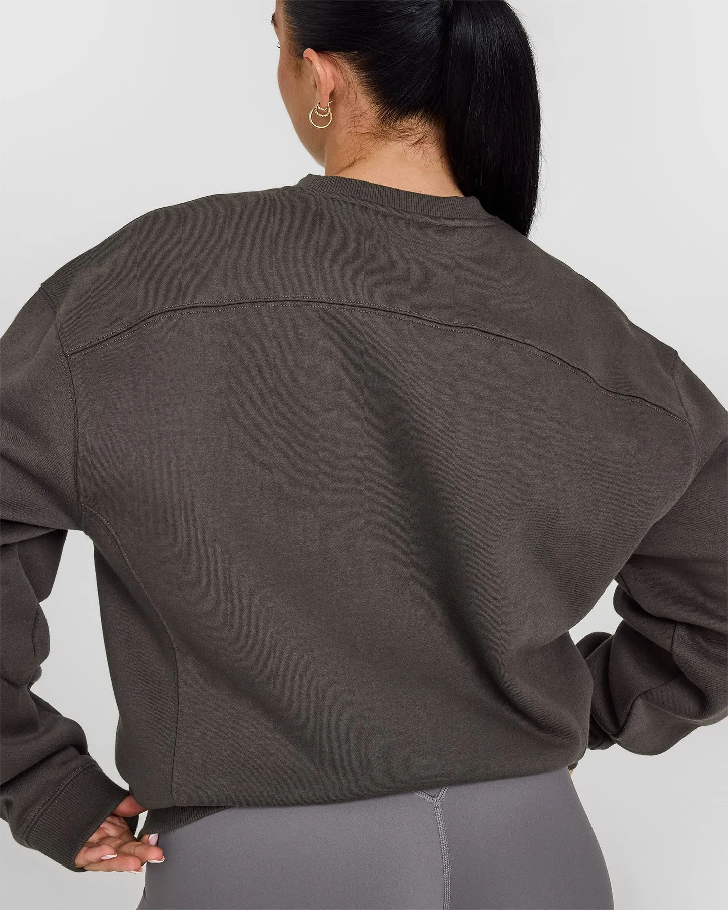 Foundations Crew Neck Sweatshirt | Deep Taupe sold by Oner Active product image thumbnail 5