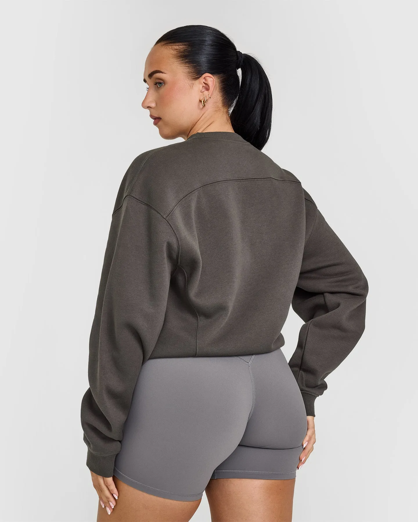 Foundations Crew Neck Sweatshirt | Deep Taupe sold by Oner Active product image thumbnail 2