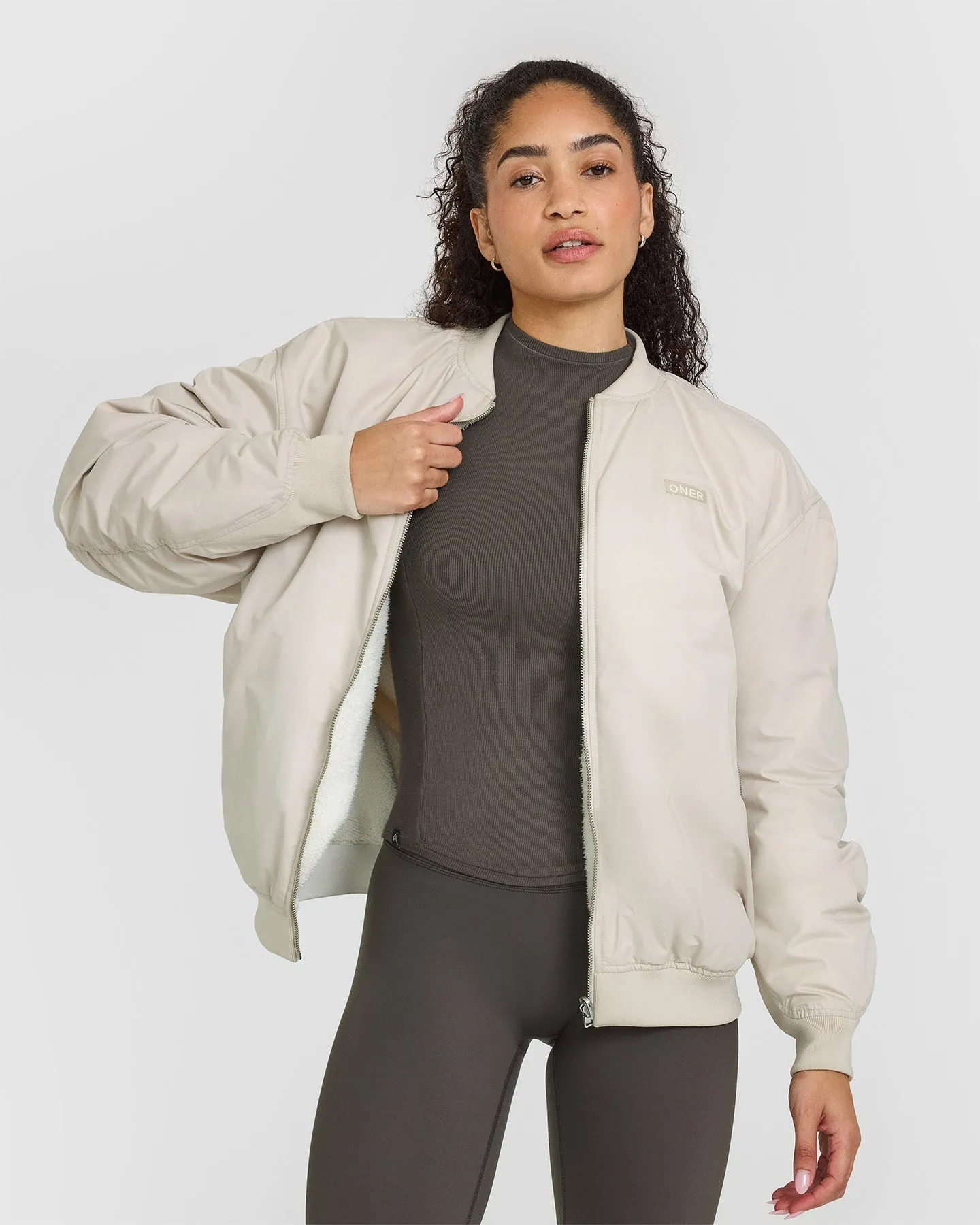 Reversible Bomber Jacket | Sand sold by Oner Active