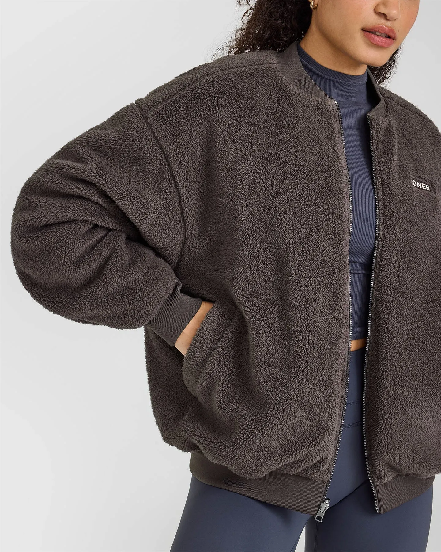 Reversible Bomber Jacket | Truffle Brown sold by Oner Active product image thumbnail 5