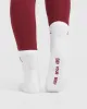 Mid Crew Socks 2 Pack | White/Burnt Cherry sold by Oner Active