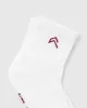 Mid Crew Socks 2 Pack | White/Burnt Cherry sold by Oner Active
