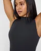 Mellow Rib Mock Neck Tank | Coal sold by Oner Active