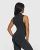 Mellow Rib Mock Neck Tank | Coal sold by Oner Active