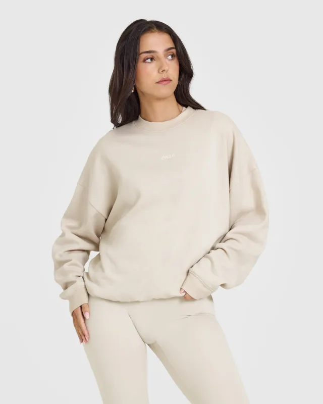 Mid Weight Sweatshirt | Sand sold by Oner Active