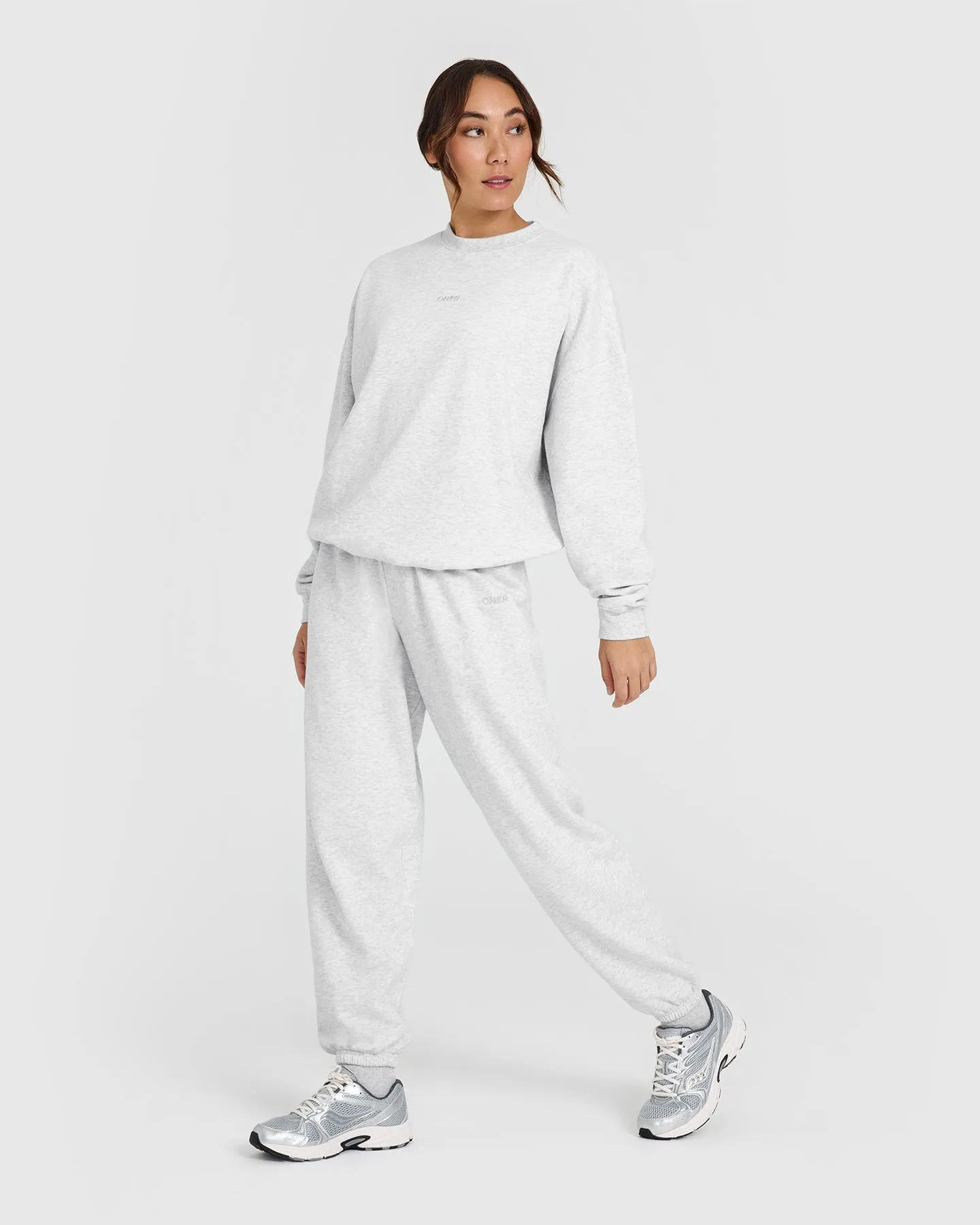 Mid Weight Sweatshirt | Light Grey Marl sold by Oner Active product image thumbnail 3