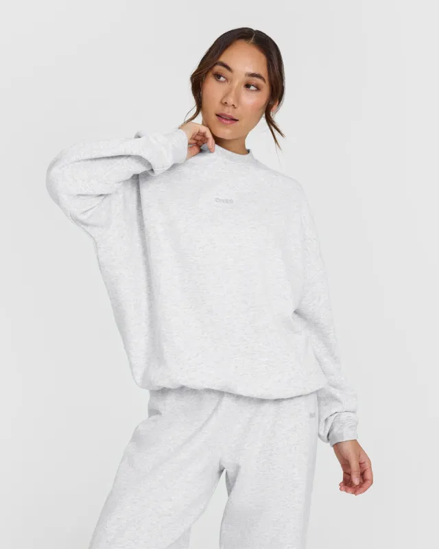 Mid Weight Sweatshirt | Light Grey Marl sold by Oner Active