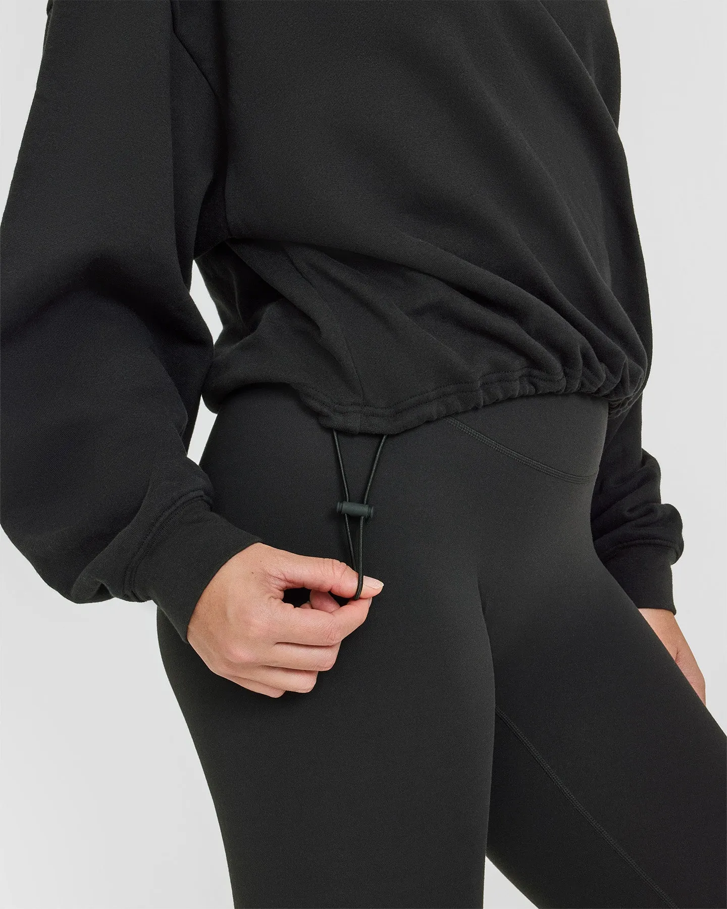Mid Weight 1/4 Zip Sweatshirt | Black sold by Oner Active product image thumbnail 5