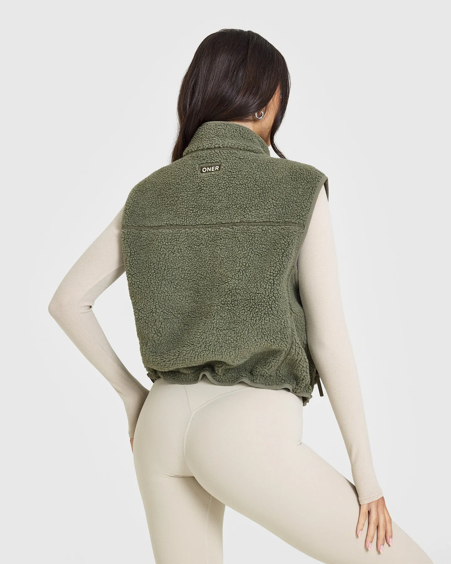 Zip Through Fleece Gilet | Alpine Green sold by Oner Active product image thumbnail 2