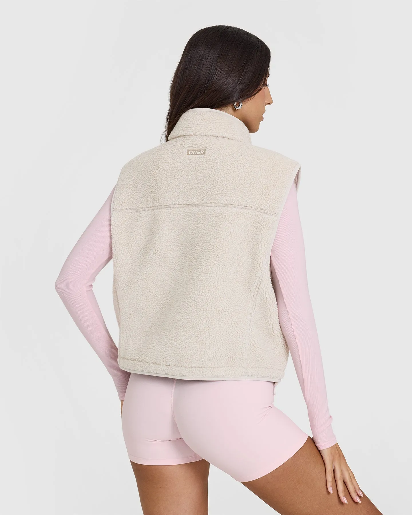Zip Through Fleece Gilet | Sand sold by Oner Active product image thumbnail 2