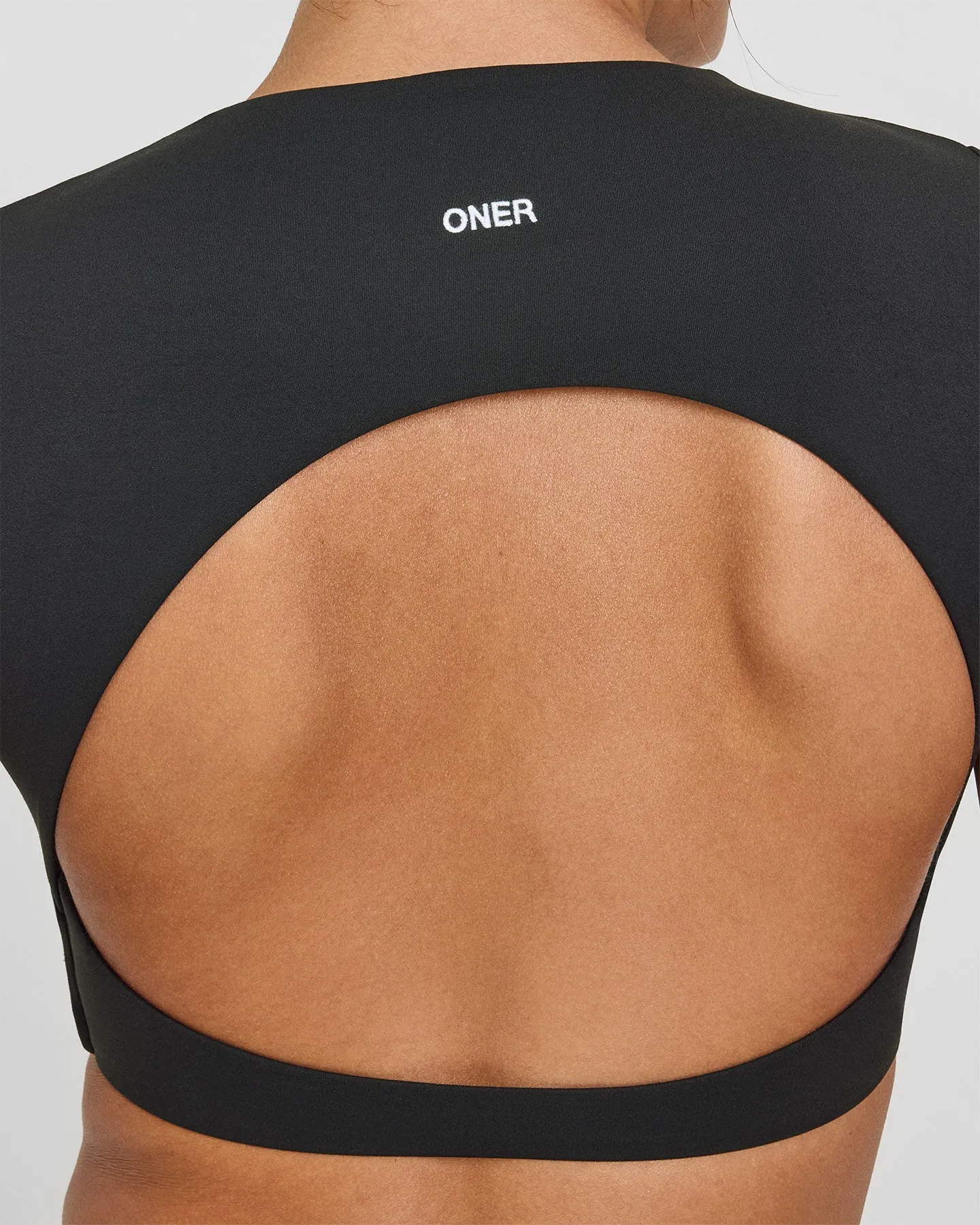 SoftMotion™ Short Sleeve Crop Top | Soft Black sold by Oner Active product image thumbnail 5