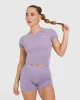 Go To Seamless Fitted Mid Top | Soft Purple sold by Oner Active