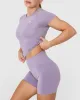 Go To Seamless Fitted Mid Top | Soft Purple sold by Oner Active