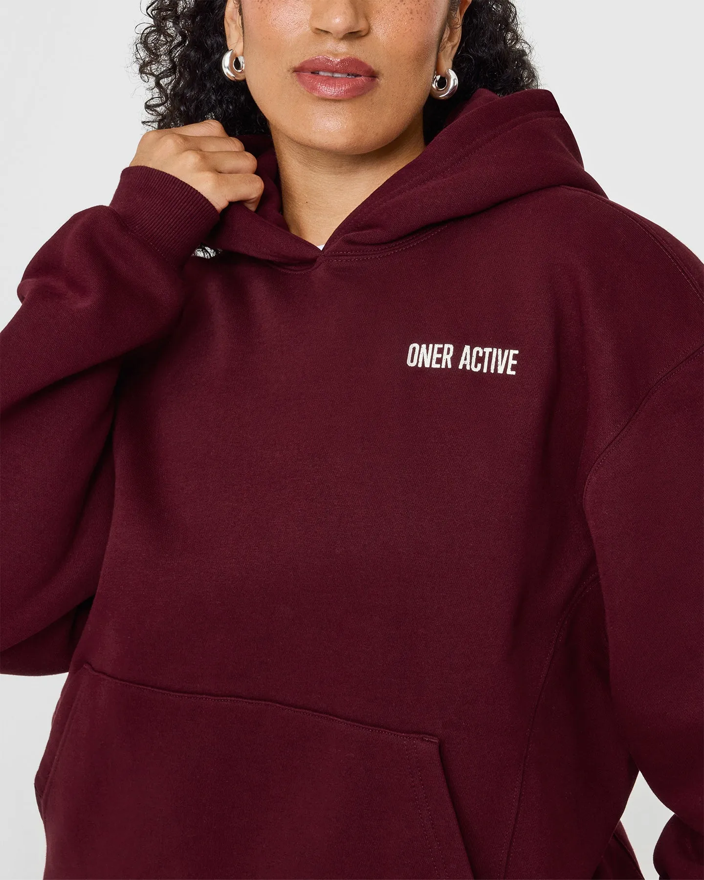 Foundations Hoodie With Printed Graphic | Rosewood sold by Oner Active product image thumbnail 4