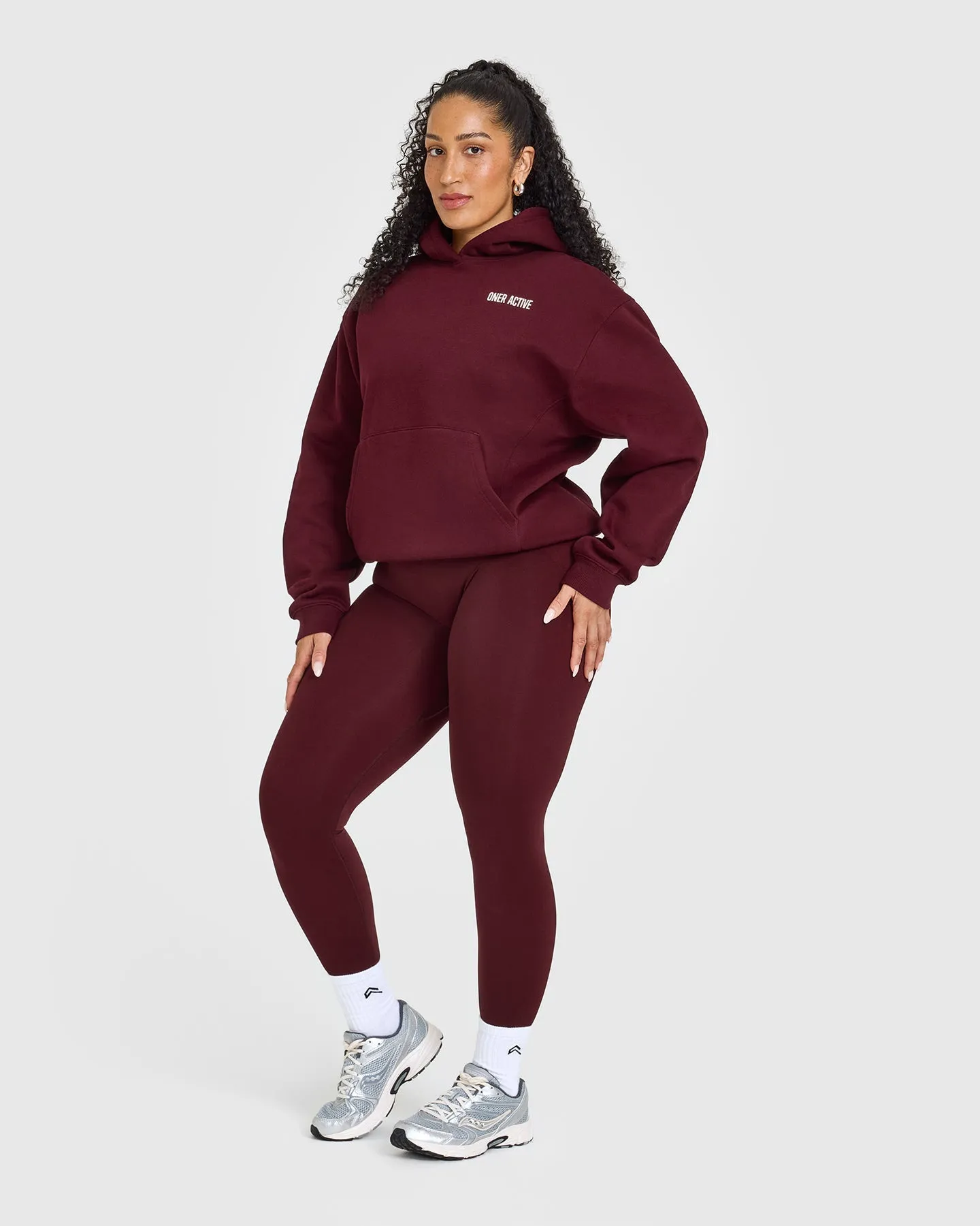 Foundations Hoodie With Printed Graphic | Rosewood sold by Oner Active product image thumbnail 3