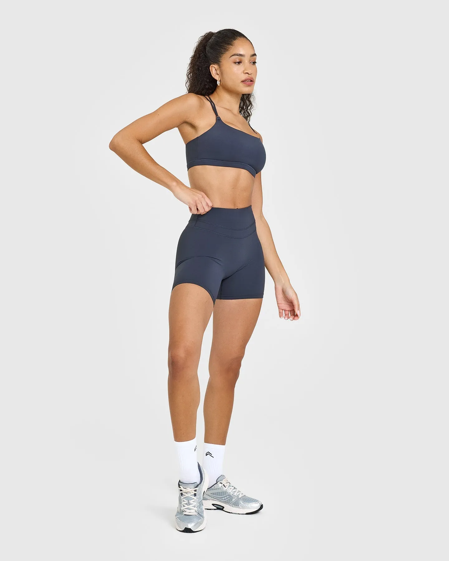 Unified High Waisted Shorts 6" | True Blue sold by Oner Active product image thumbnail 3