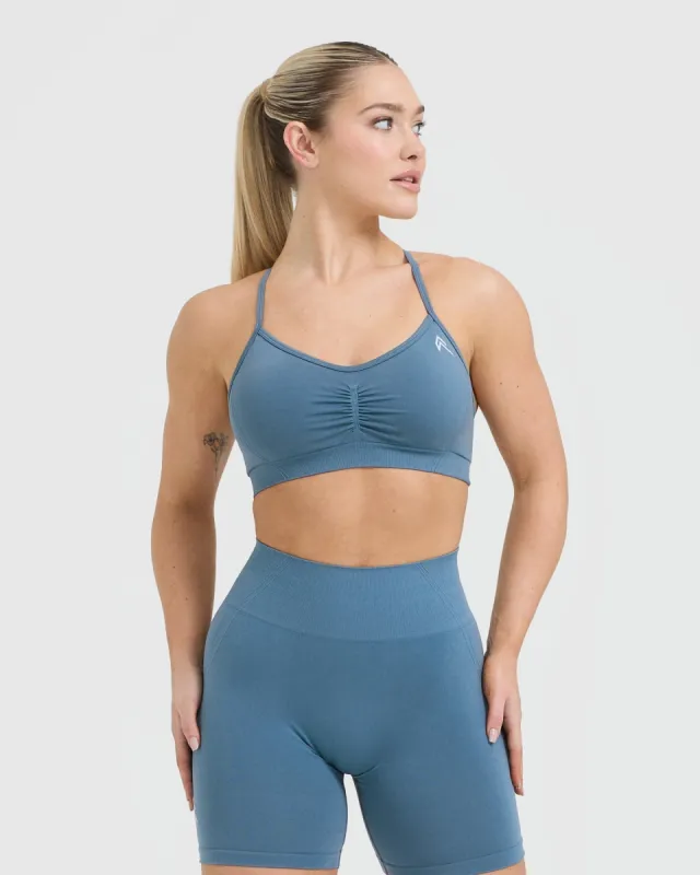 Effortless Strappy Bralette | Moonstone Blue sold by Oner Active