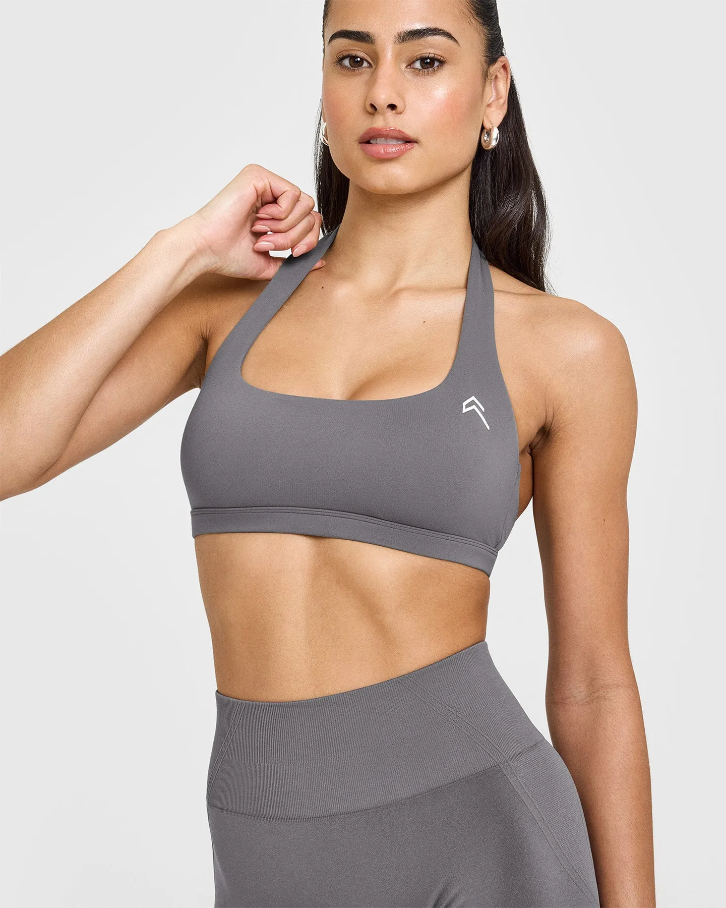 EasyLift™ Halter Bralette | Ash Grey sold by Oner Active product image thumbnail 5