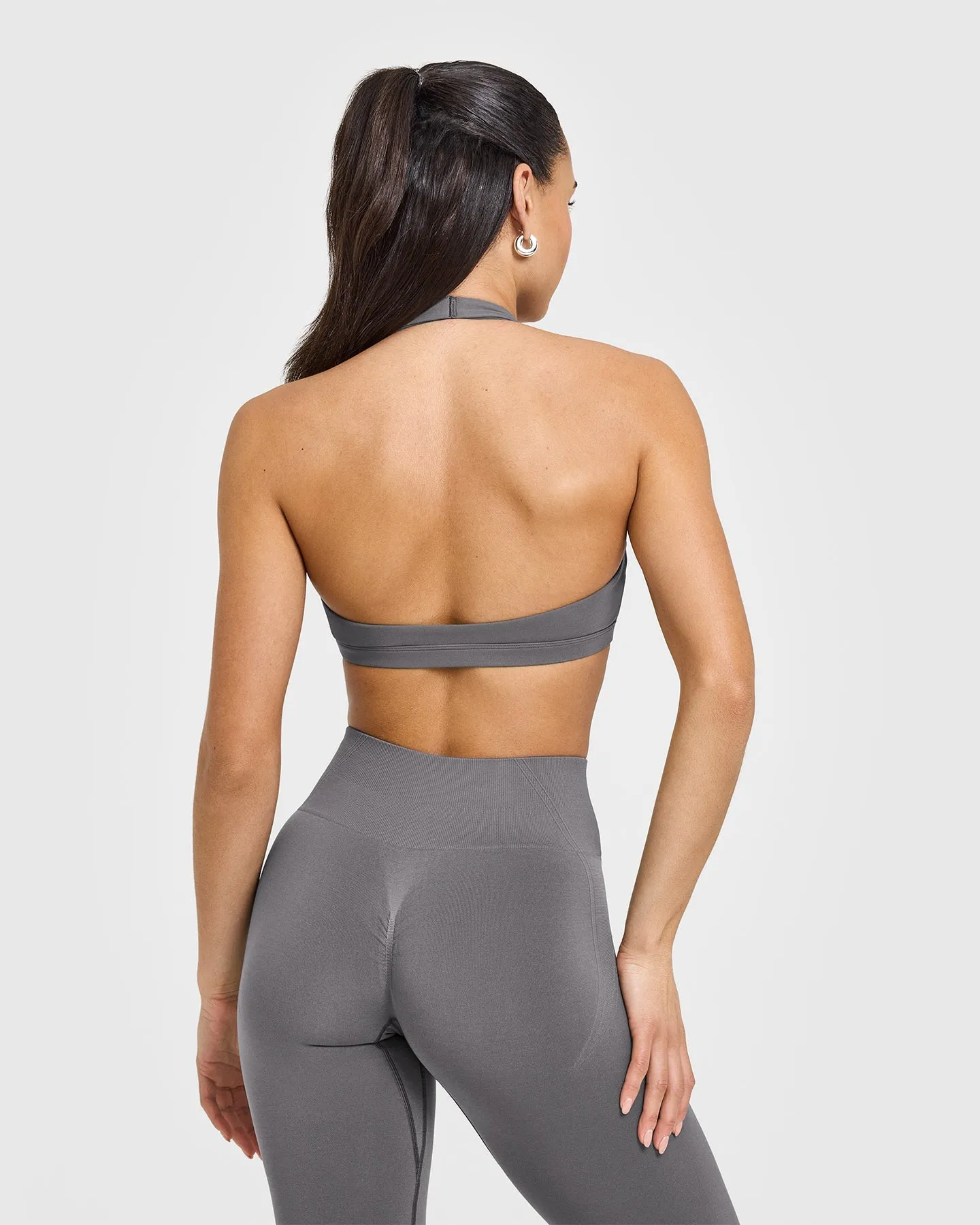 EasyLift™ Halter Bralette | Ash Grey sold by Oner Active product image thumbnail 2