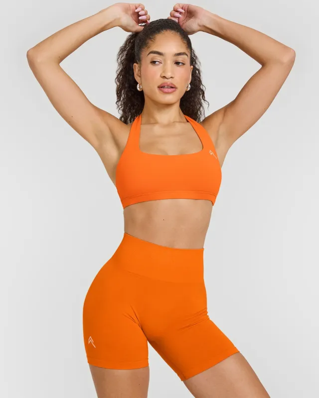 EasyLift™ Halter Bralette | Flame Orange sold by Oner Active