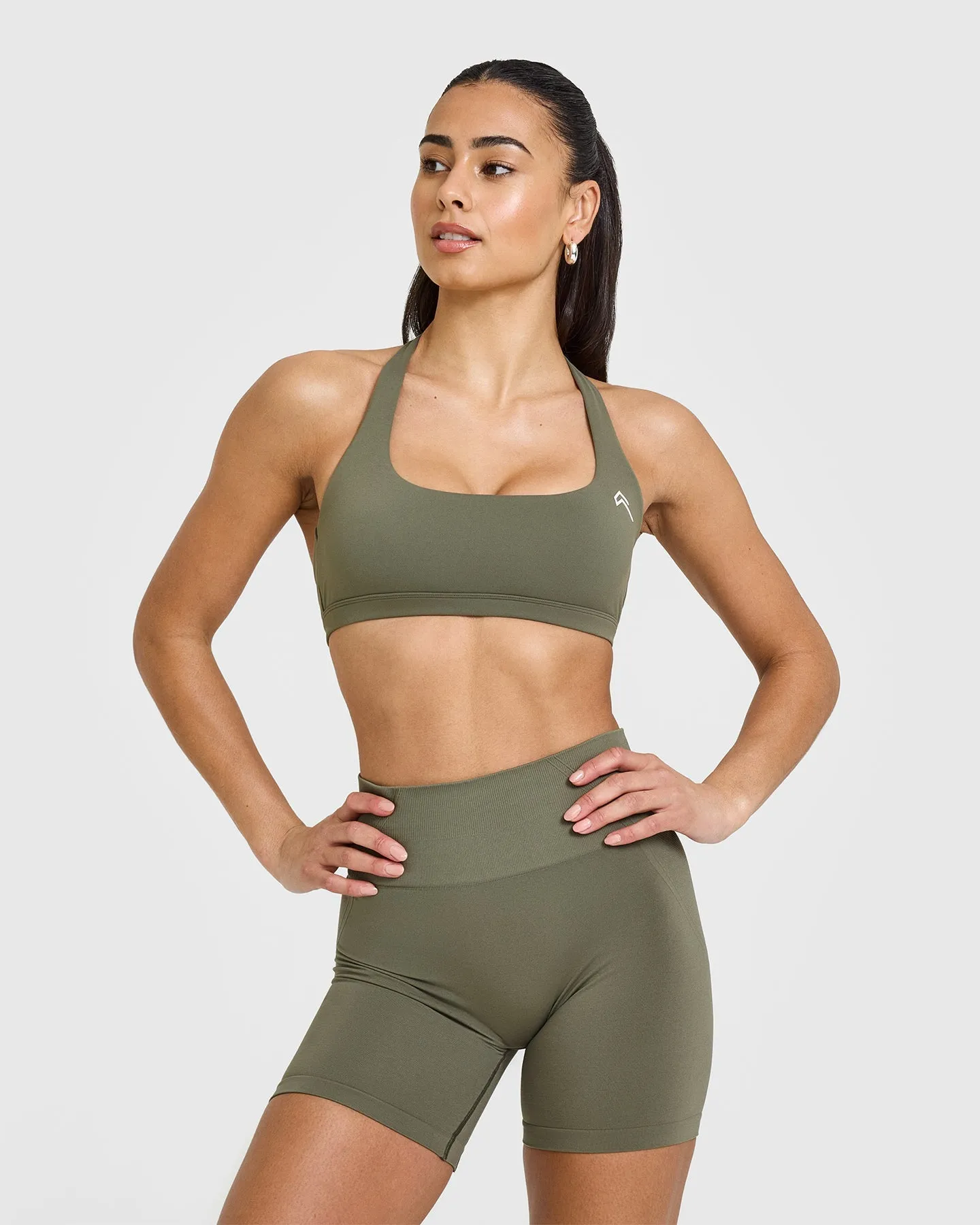 EasyLift™ Halter Bralette | Alpine Green sold by Oner Active