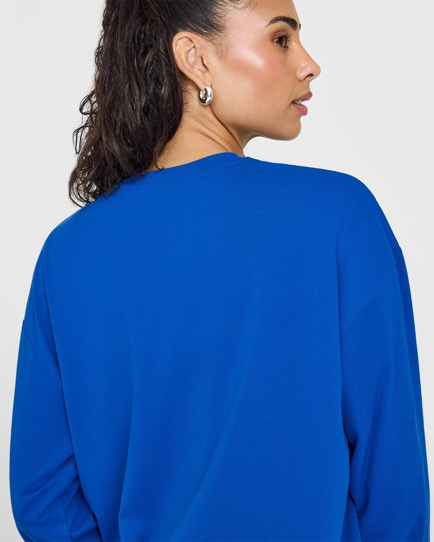 Classic Oversized Lightweight Long Sleeve Top | Cobalt Blue sold by Oner Active product image thumbnail 5