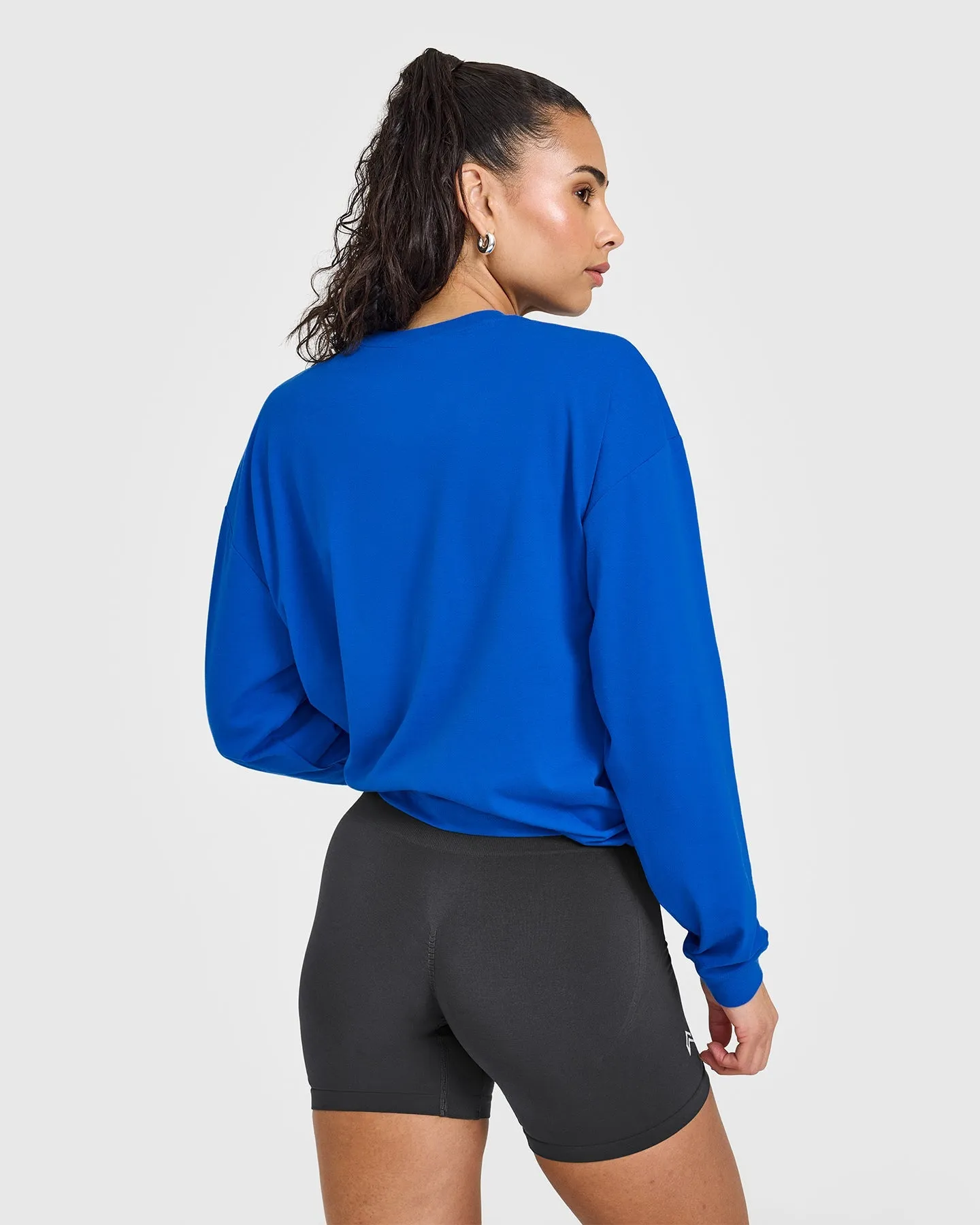 Classic Oversized Lightweight Long Sleeve Top | Cobalt Blue sold by Oner Active product image thumbnail 2