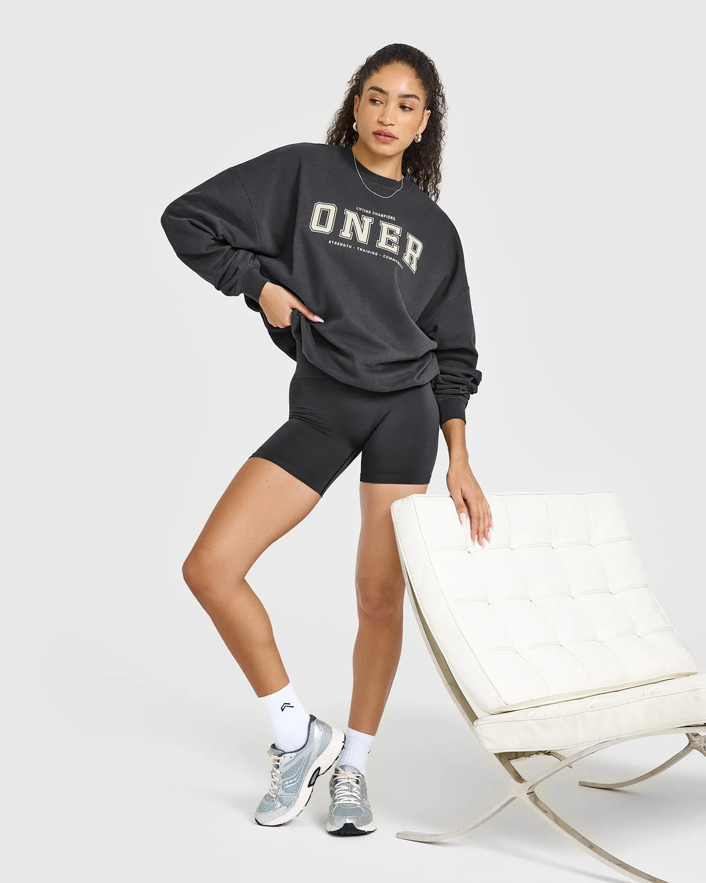 Oner Lightweight Sweatshirt | Coal sold by Oner Active product image thumbnail 3