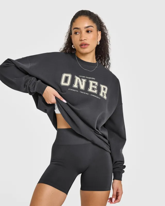 Oner Lightweight Sweatshirt | Coal sold by Oner Active