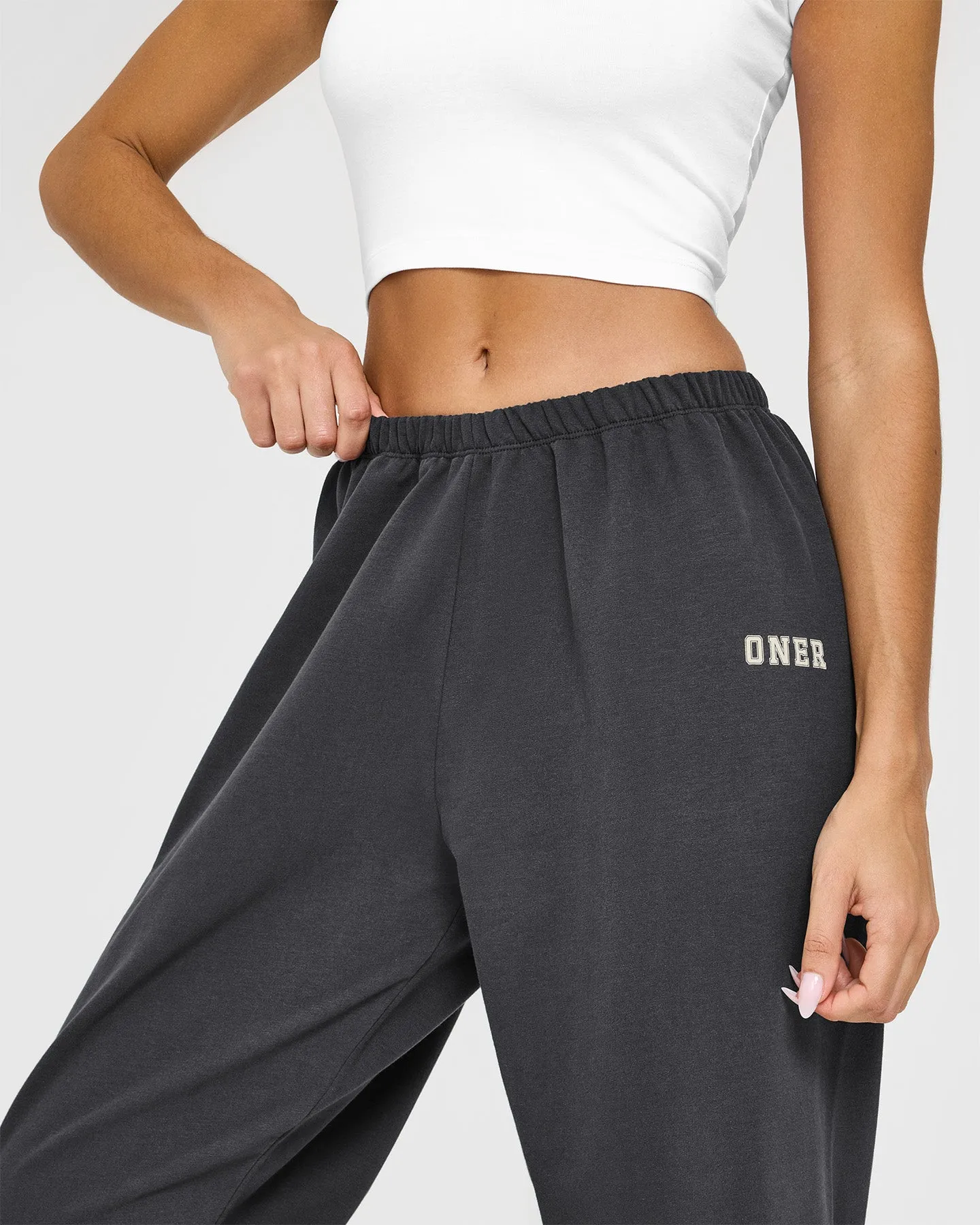 Lightweight Joggers with Printed Logo | Coal sold by Oner Active product image thumbnail 4