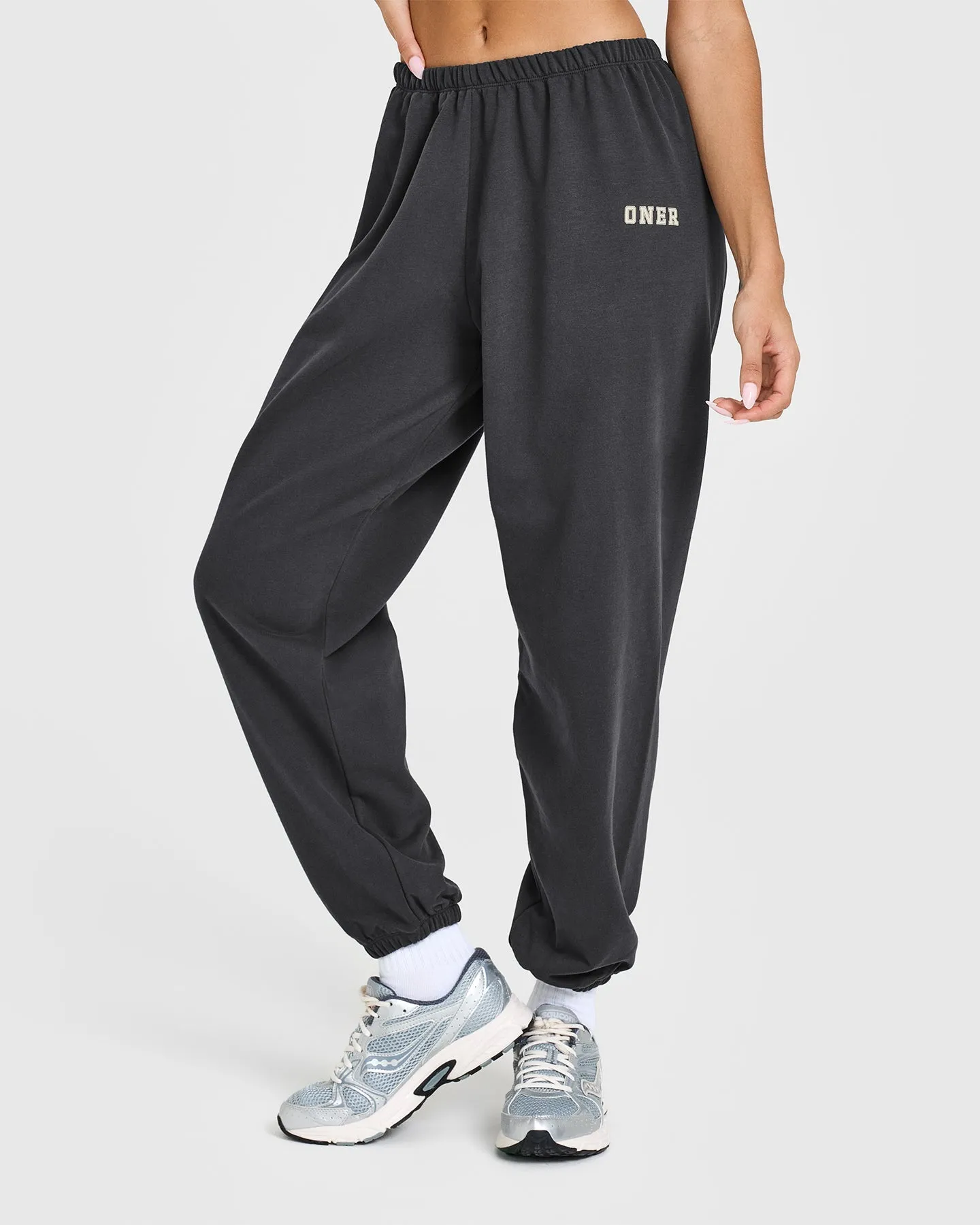 Lightweight Joggers with Printed Logo | Coal sold by Oner Active