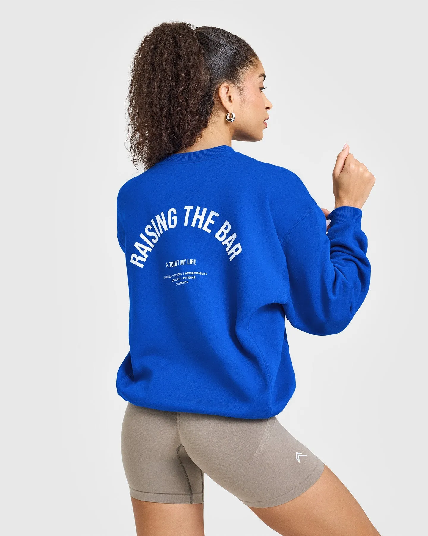 Foundations Raising the Bar Crew Neck Sweatshirt | Cobalt Blue sold by Oner Active product image thumbnail 2