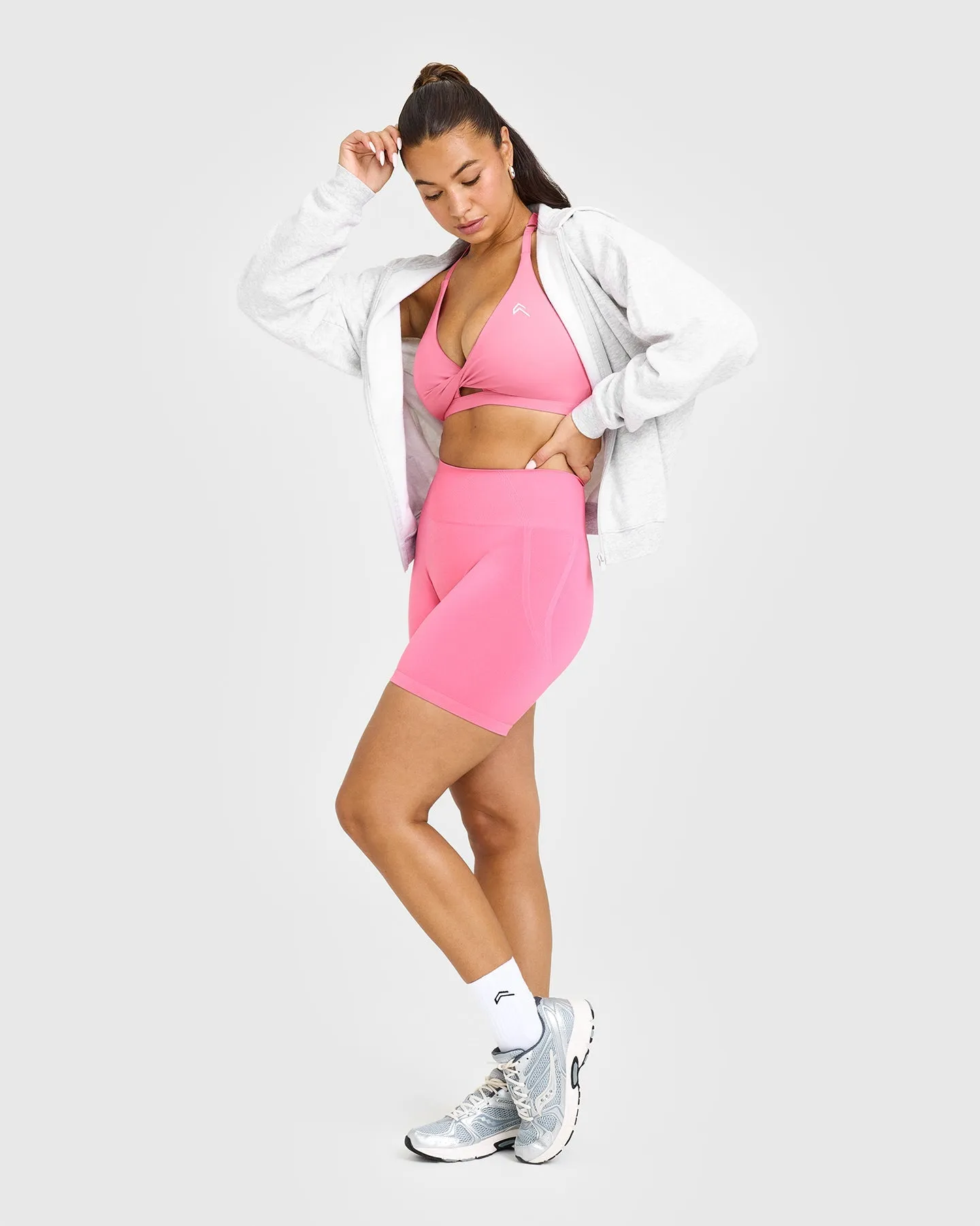 Unified Twist Sports Bra | Peony Pink sold by Oner Active product image thumbnail 3