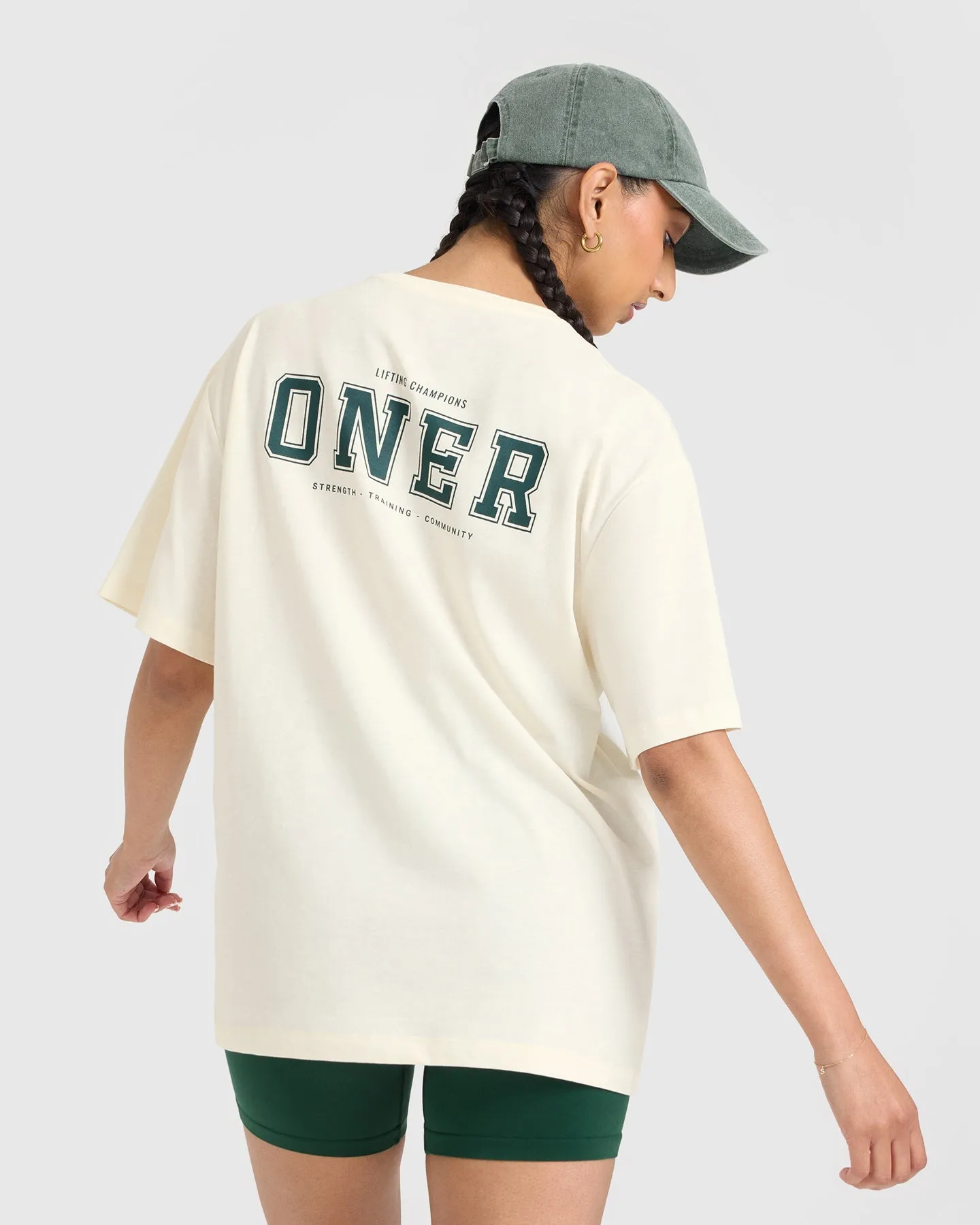 Classic Oversized Lightweight T-Shirt with Printed Logo | Off White sold by Oner Active product image thumbnail 2