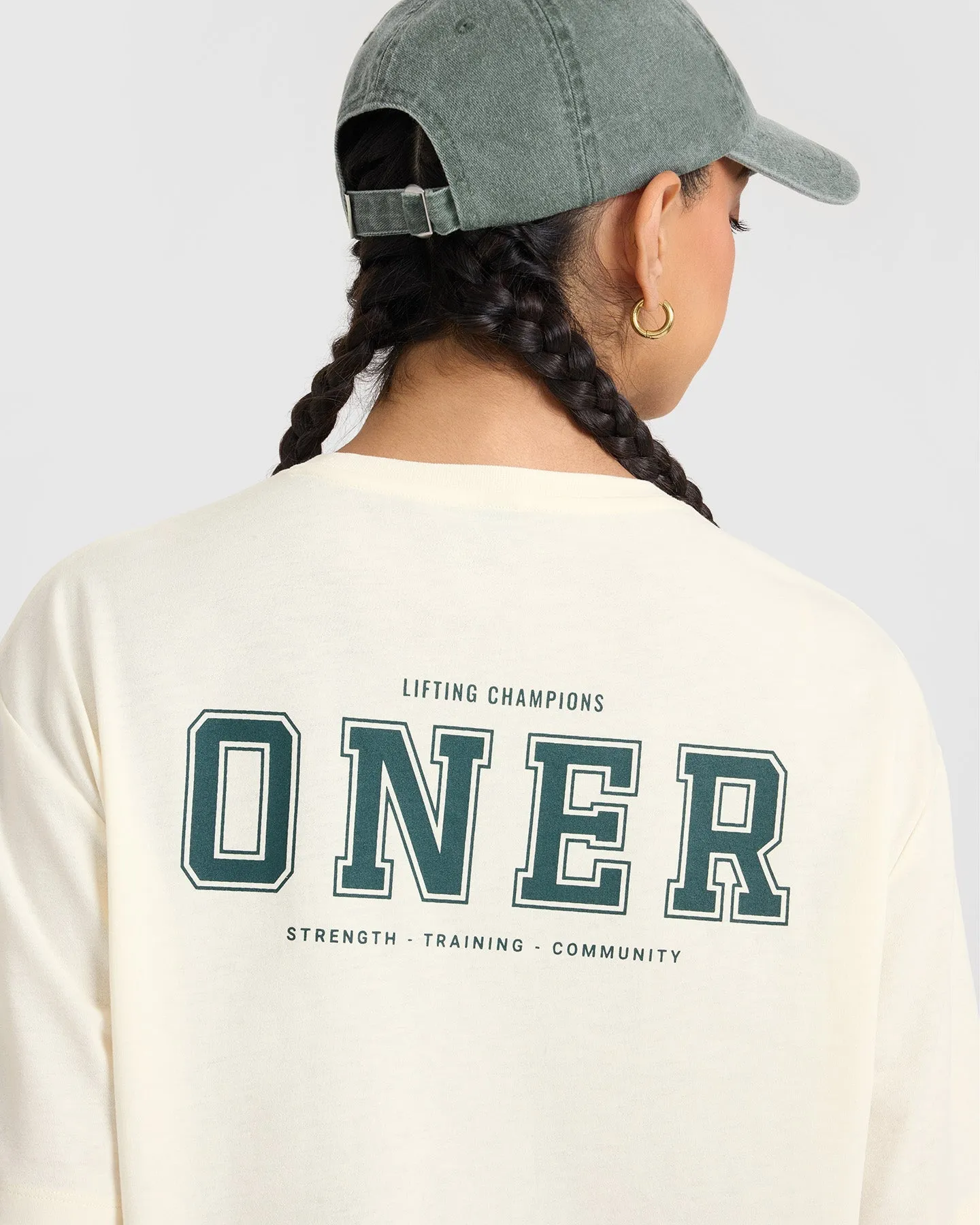 Classic Oversized Lightweight T-Shirt with Printed Logo | Off White sold by Oner Active product image thumbnail 4