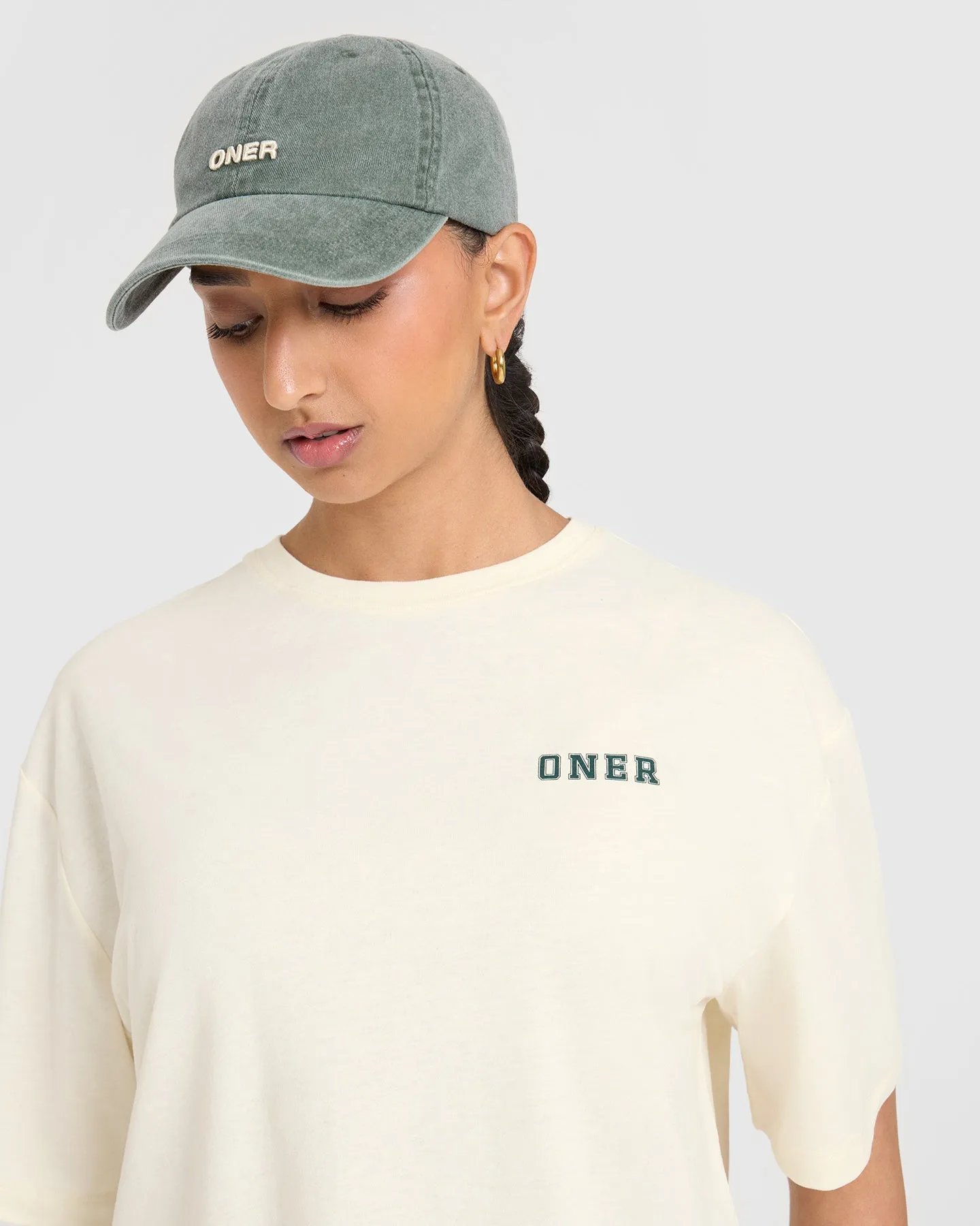 Classic Oversized Lightweight T-Shirt with Printed Logo | Off White sold by Oner Active product image thumbnail 5