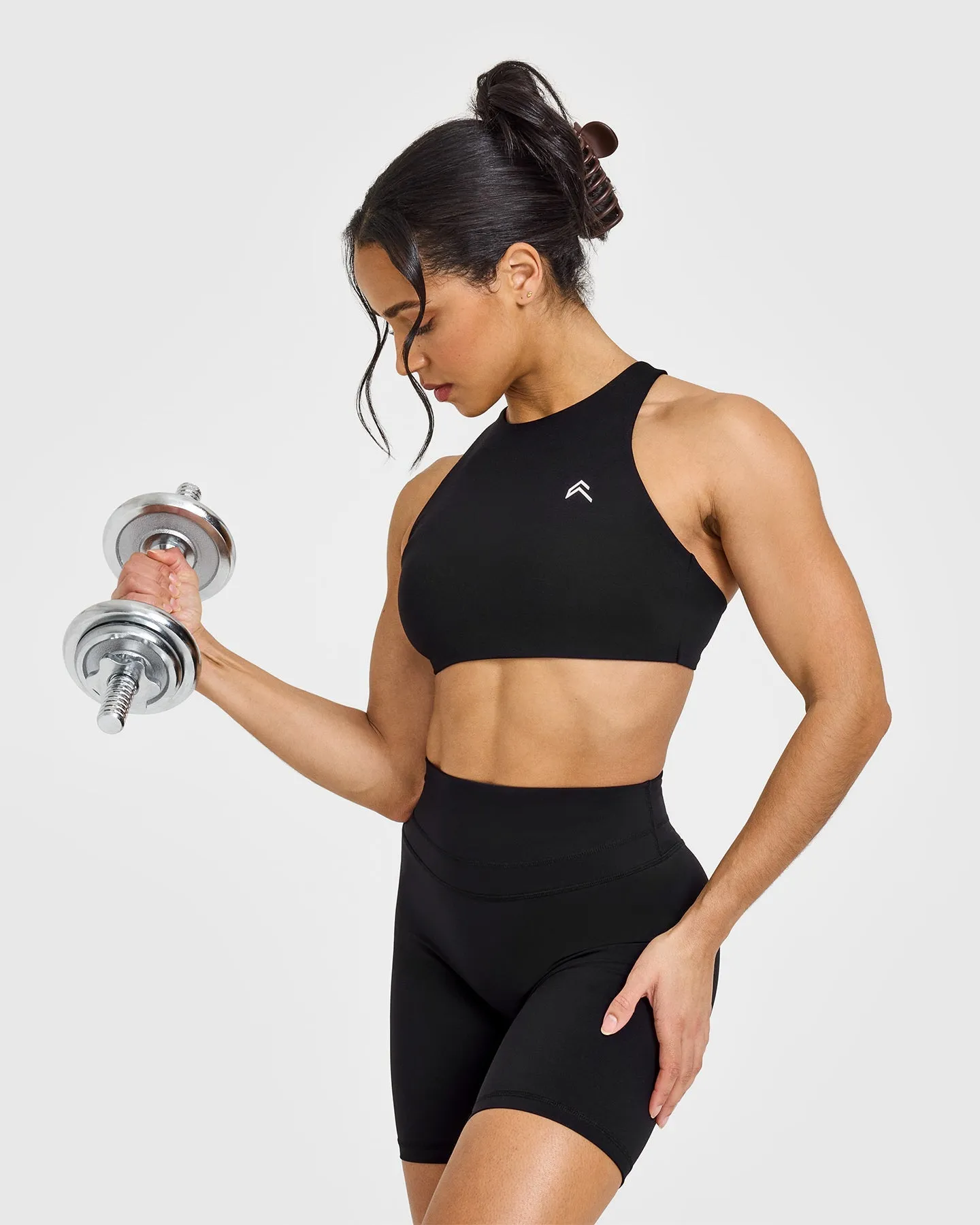 EasyLift™ High Neck Sports Bra | Black sold by Oner Active