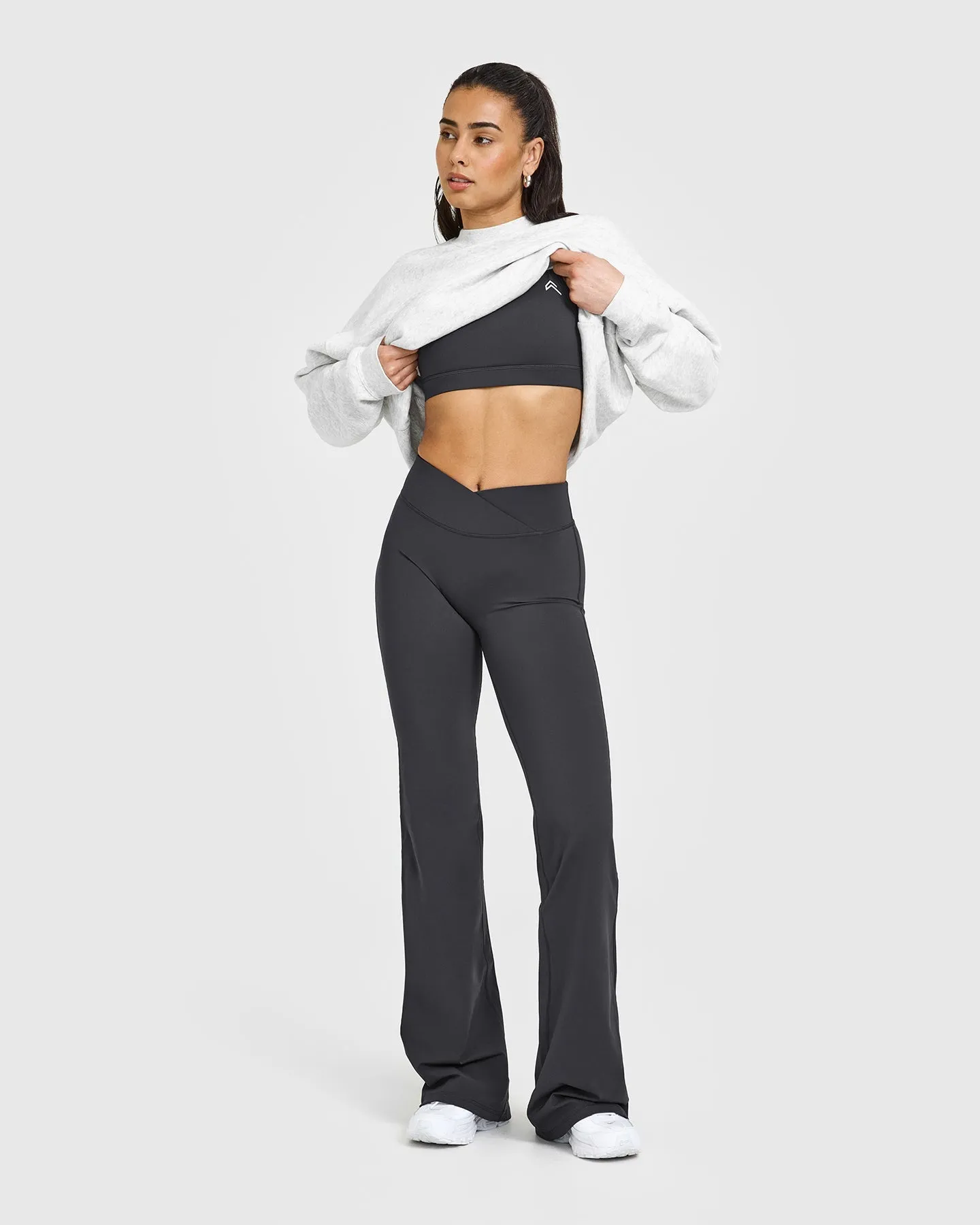 Unified Wrap Flared Bottoms | Coal sold by Oner Active product image thumbnail 3