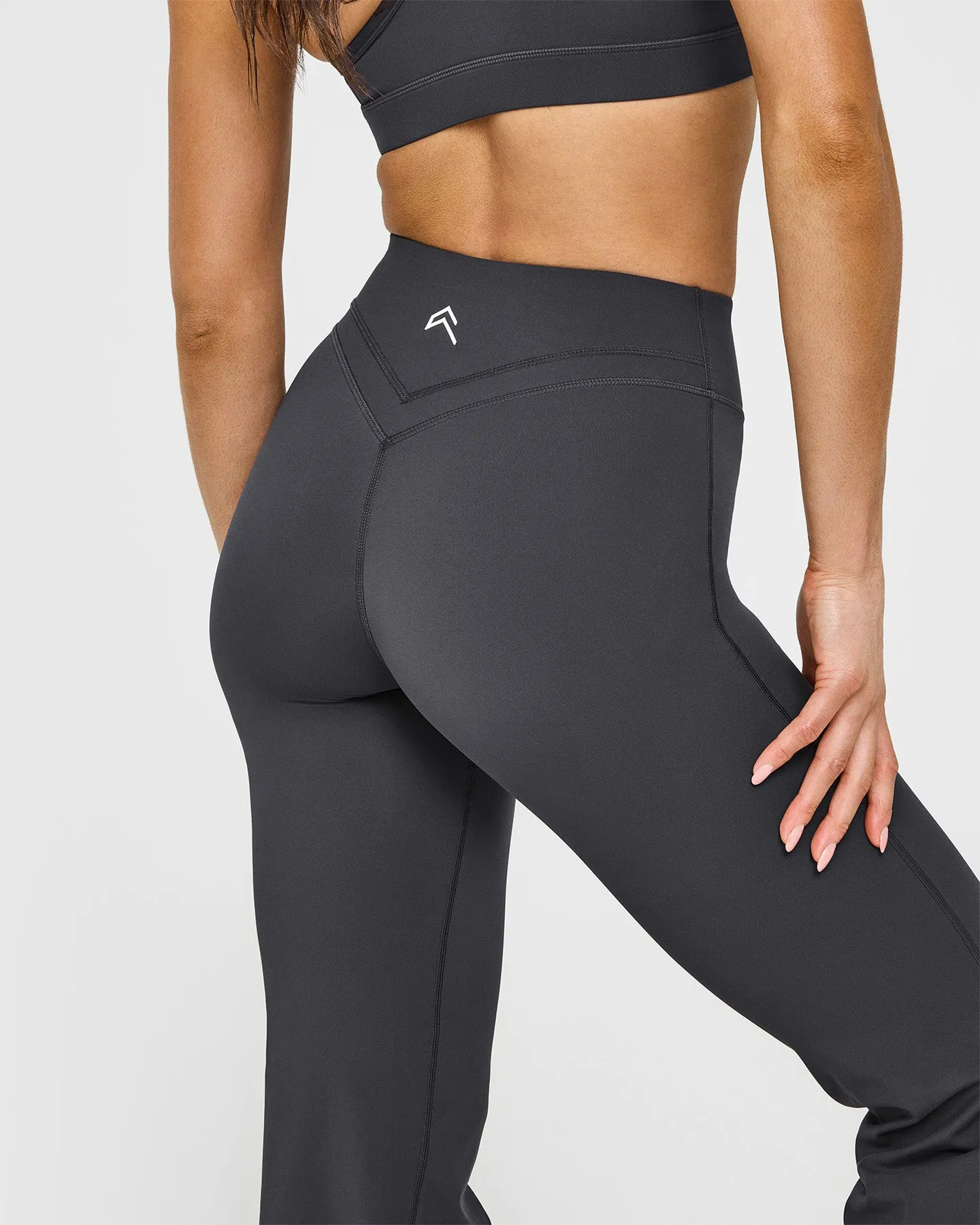 Unified Wrap Flared Bottoms | Coal sold by Oner Active product image thumbnail 5