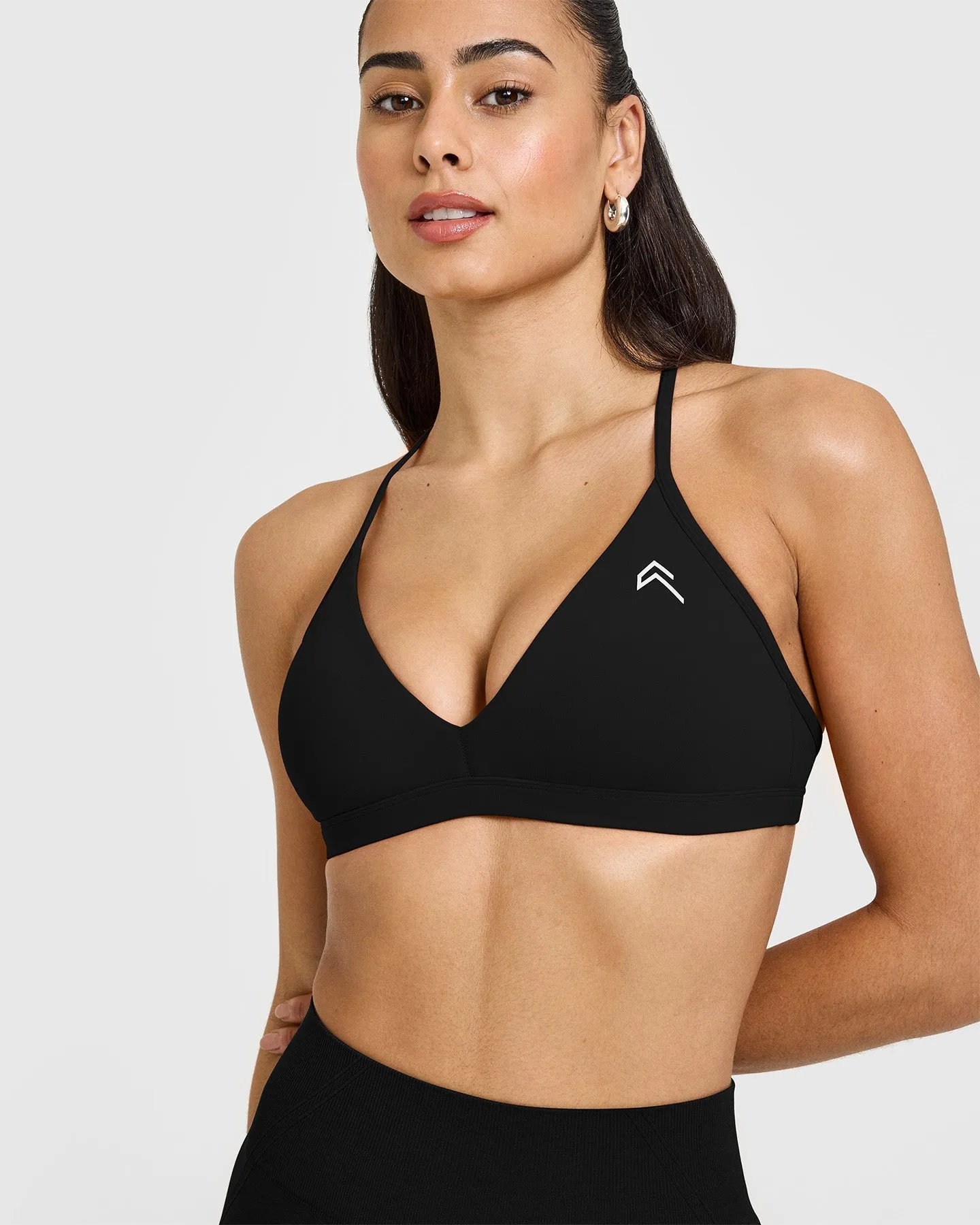 EasyLift™ Ultra Minimal V Neck Bralette | Black sold by Oner Active product image thumbnail 4
