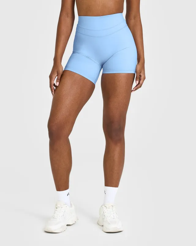 Unified High Waisted Shorts 6" | Powdered Blue sold by Oner Active