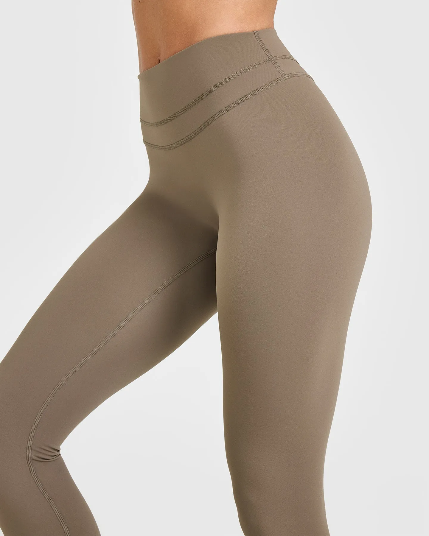 Unified High Waisted Leggings | Moss Brown sold by Oner Active product image thumbnail 4